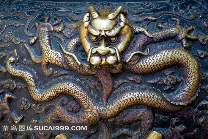 传统建筑装饰龙纹浮雕