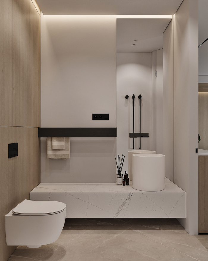 浴室现代简约风格特写场景近景(7)