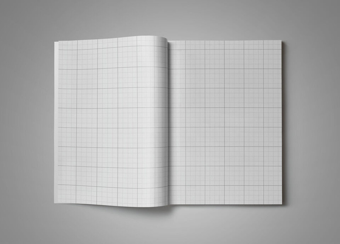 简约画册样机psd模版下载