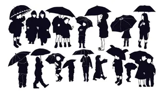 分析图素材图标集合景观建筑立面插画场景AI矢量图形设计