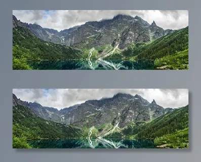 冬天山水背景风景