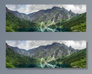 冬天山水背景风景