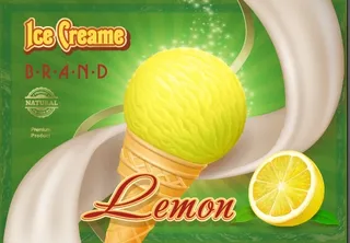 设计广告奶饼柠檬