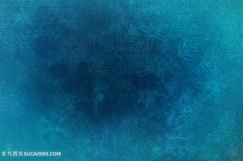 蓝色花纹底纹斑驳模糊背景高清