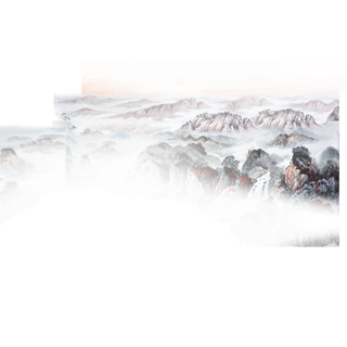 山水画素材中国风水墨画素材元素中国画