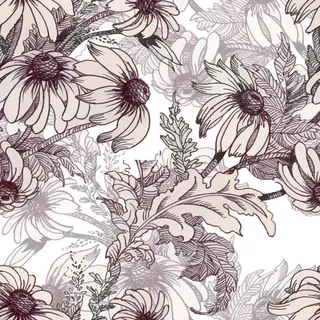 花卉唯美手绘花朵面料纹理手机壳布料面料印花服装矢量图案素材