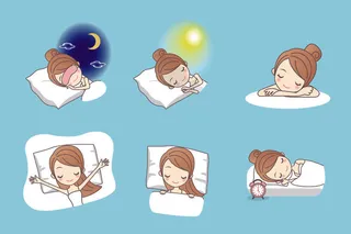 化妆品素材卡通版美容女孩