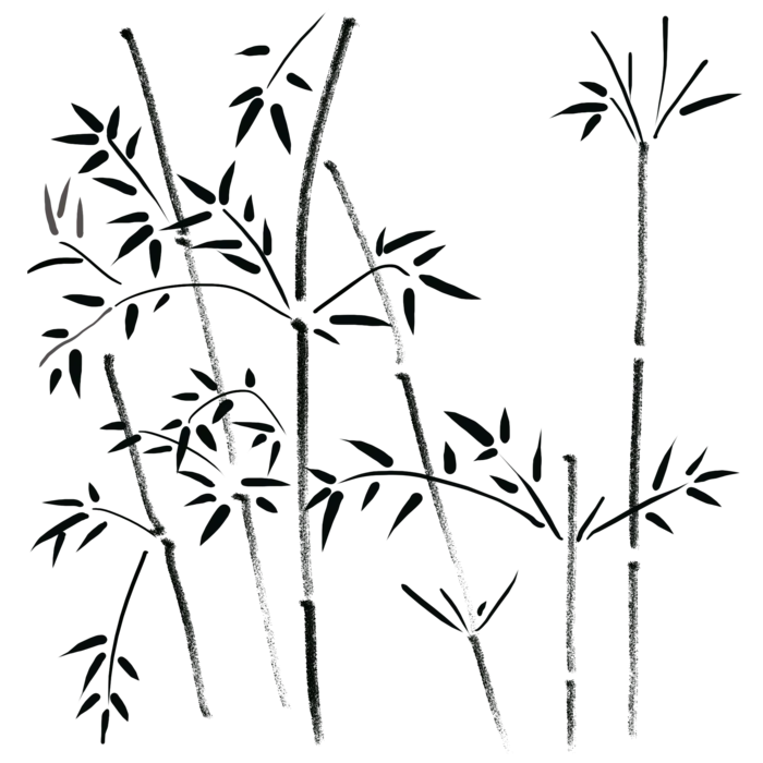 竹子水墨画中国风国画墨水书法竹子画