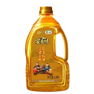 中粮福临门花生油1.8升超市商品白底图免抠实物摄影png格式图片透明底