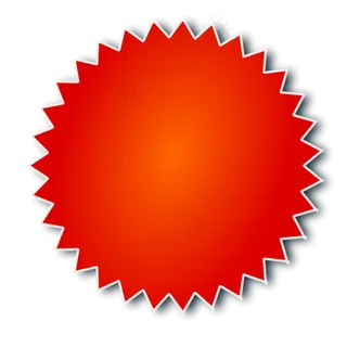 红色促销圆形打折