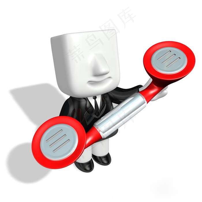 红色的打电话打