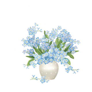 卡通手绘唯美花瓶