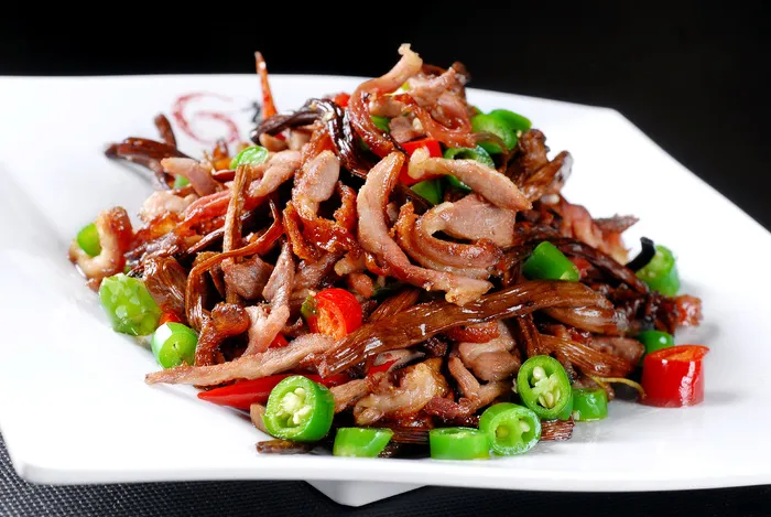 XCXC0314茶树菇爆鸭丝