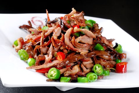 XCXC0314茶树菇爆鸭丝