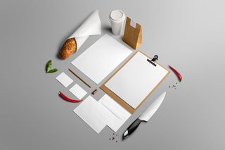 创造饭馆菜单样机