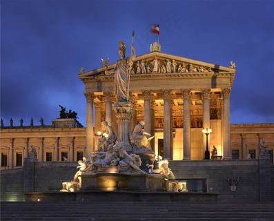 唯美罗马柱高清雕塑风景画