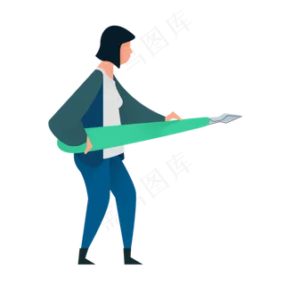 拿钢笔人物免抠图 拿钢笔人物免抠图