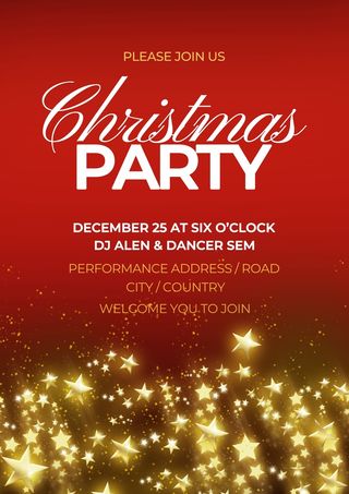 圣诞节圣诞树圣诞老人闪亮装饰电商促销折扣海报