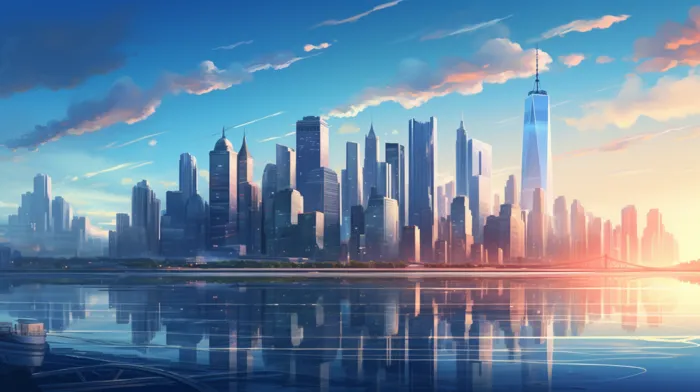 未来城市海景
