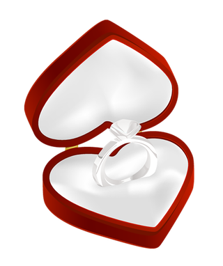 心形盒子戒指