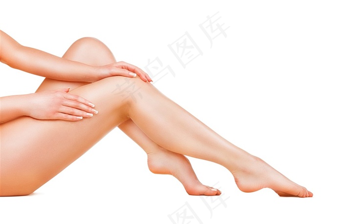 美容护肤美女的身体部位双腿大图