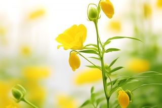 花朵黄色简约背景