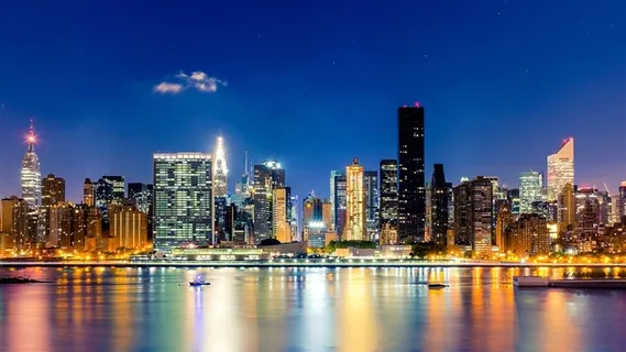 纽约帝国大厦夜景素材图 纽约帝国大厦夜景素材图