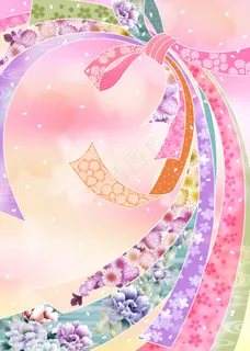 日本风格粉红背景