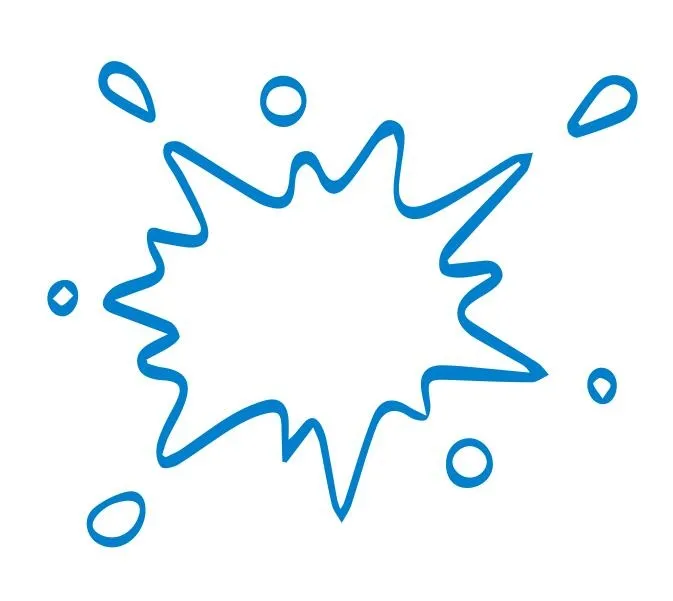 矢量爆炸水滴cdr矢量模版下载