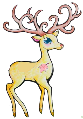 卡通小鹿手绘