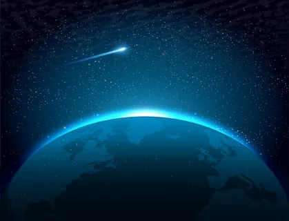 一道流星雨图片