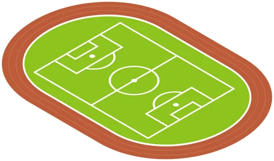 元素 插画 操场  球场