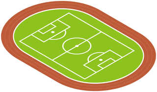 元素 插画 操场  球场