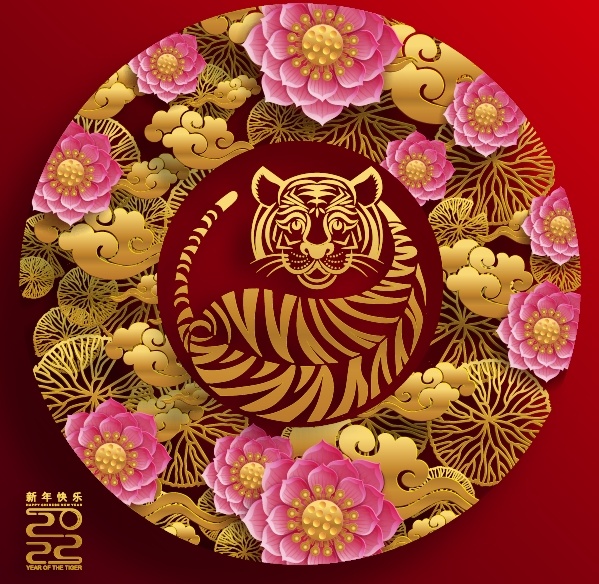 设计创造新年虎年2022素材