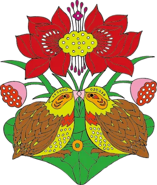 中国吉祥图免扣元素鹌鹑