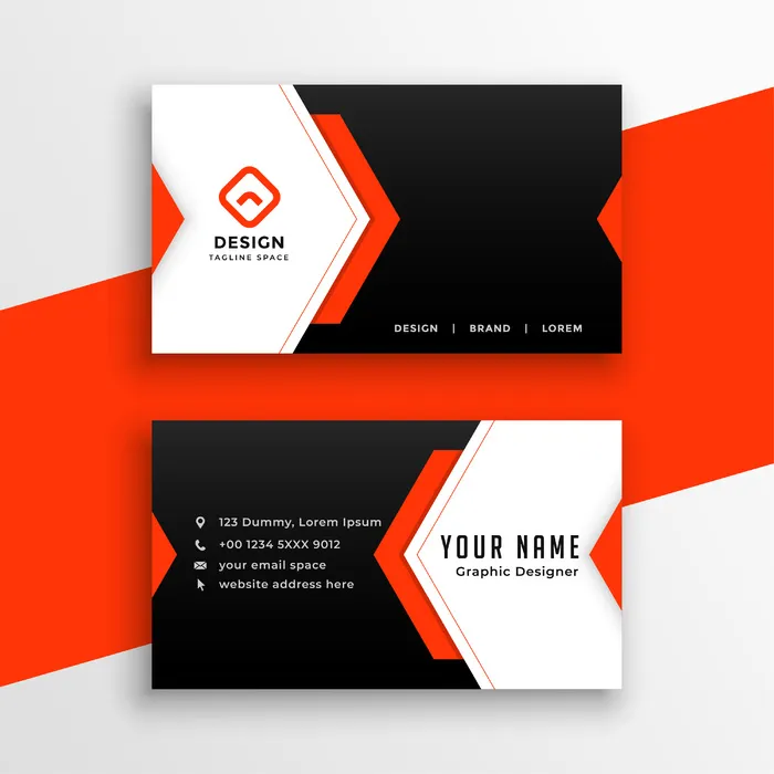 时尚现代名片模板eps,ai矢量模版下载