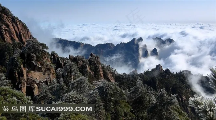 安徽黄山云海风景写真