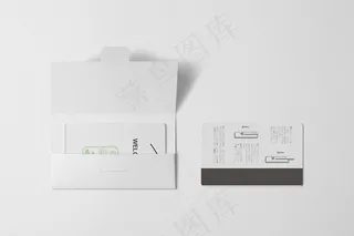 高端民宿酒店品牌VI智能贴图样机PSD设计模板