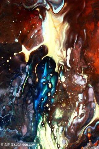 水彩抽象水墨艺术油画