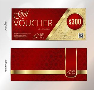 节日礼券矢量模板设计礼券优惠券代金券,AI格式