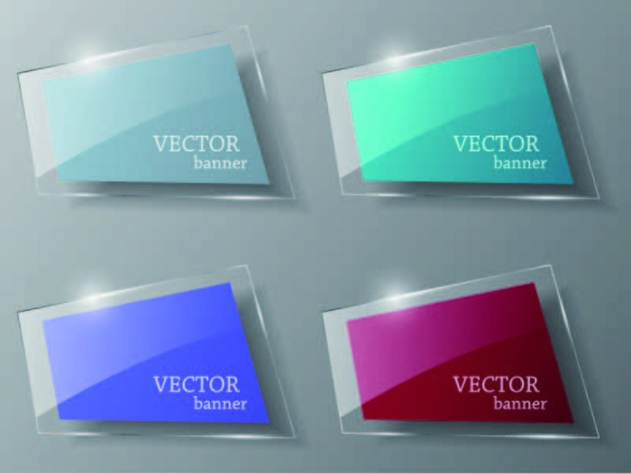 免抠多边形水晶标签