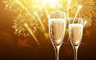 圣诞节圣诞树圣诞老人闪亮装饰电商促销折扣海报