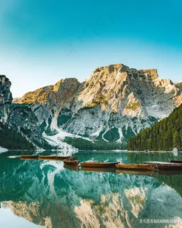 山水湖泊木舟风景图片 山水湖泊木舟风景图片