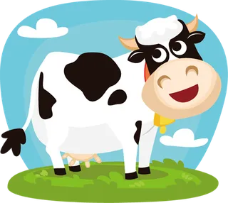 现代农业黑白奶牛