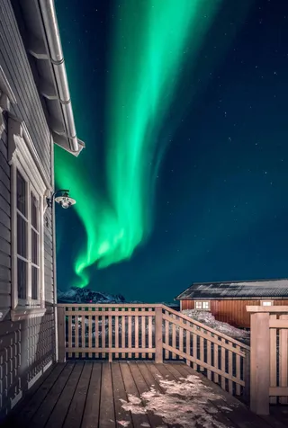 绿色极光壁纸图片