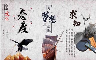 企业励志背景墙