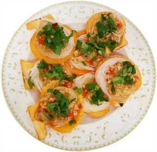 瑶柱剁椒粉丝扇贝免抠摄影元素素材