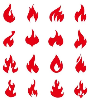 矢量火苗标志