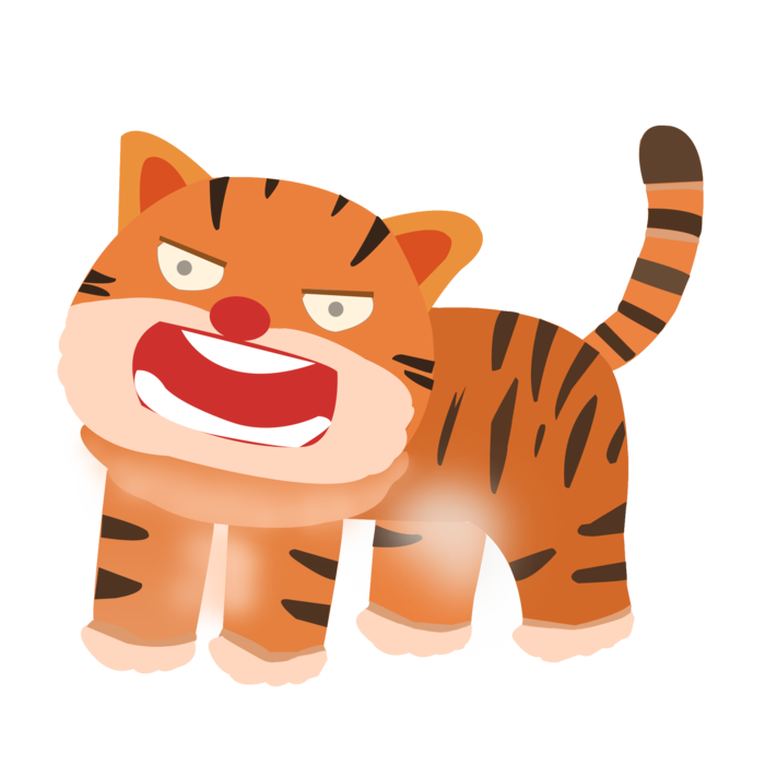 老虎/卡通/可爱/免抠/自绘