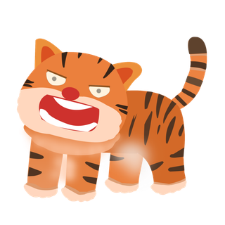 老虎/卡通/可爱/免抠/自绘